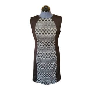 R&M Richards sequin panel sleeveless midi dress size 14